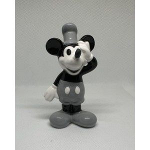 Mickey Mouse Steamboat Willie Ceramic Figure with Gray Hat 3.75"